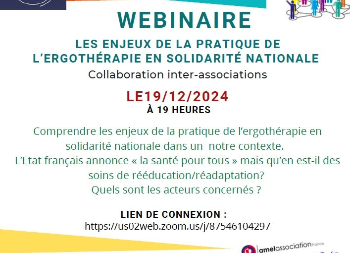 Webinaire avec l’association Cap Ergo 19 décembre 2024 à 19h